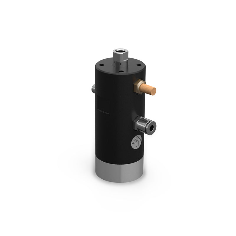 F-series pneumatic linear vibrator installed on hopper for material flow improvement